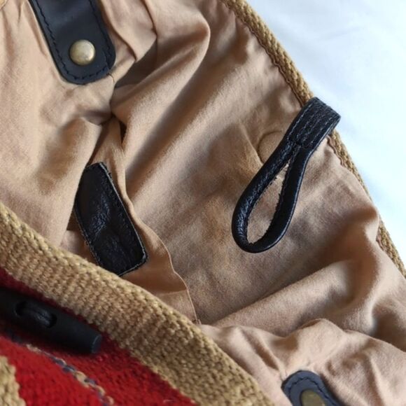 RAJ Anthropology 90s Kilim Dhurrie Carpet Bag - Picture 6 of 12